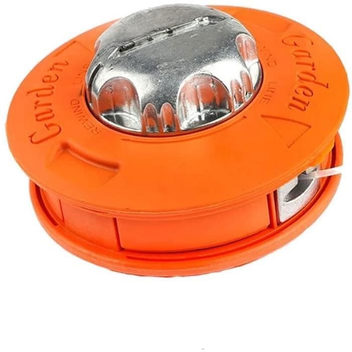 Bobine de tête de débroussailleuse universelle M10 x 125 avec fil nylon 24 mm x 15 MCJ