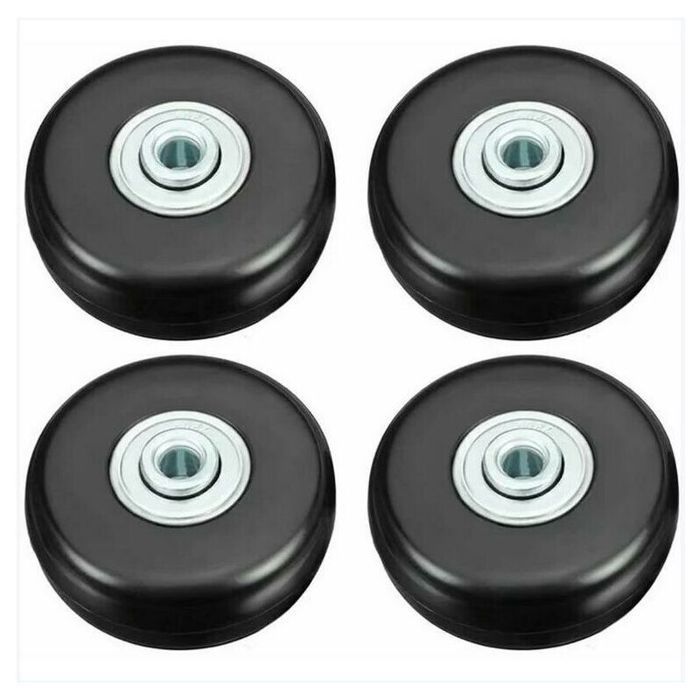 Roues de Valise - LARGEIGHT - Lot de 4 - Caoutchouc - 50 mm - Silencieuses