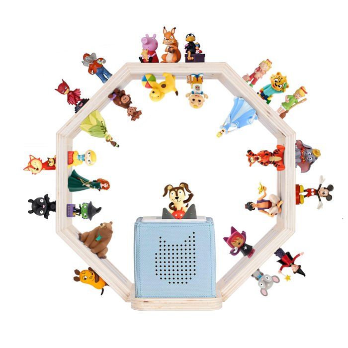 Étagère magnétique pour Tonie Box et Tonies Jusquà 60-70 Tonies Poser ou Murale Étagère pour boîte à Musique Petit Octogone