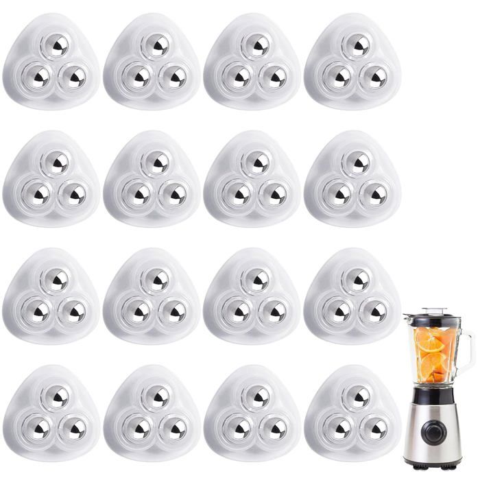 Lot 16 Roulettes à Billes Acier Carbone 360° – Roulements Transfert Meubles Charges Lourdes
