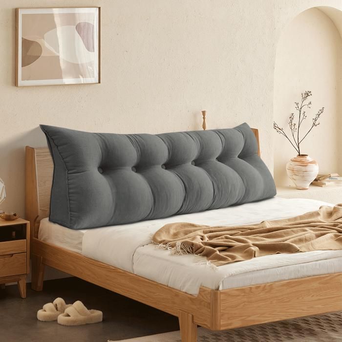 JEOBEST 180cm Oreiller de Lecture Triangulaire Coussin XL Coussin Compensé de Dossier à lArrière de la Taille pour la Lecture