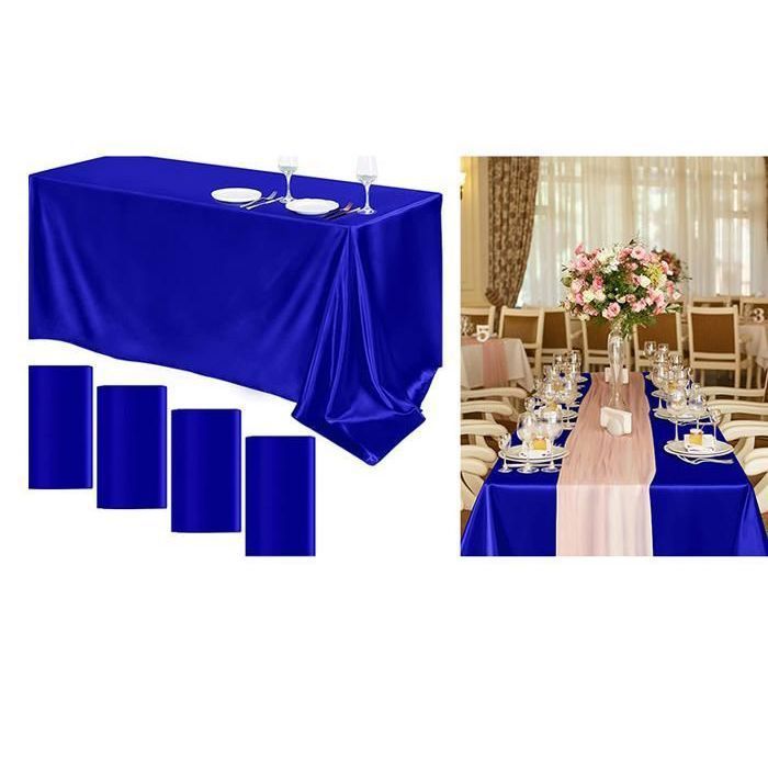 Rainmae Lot de 12 nappes rectangulaires en plastique noir pour intérieur ou extérieur, fête prénatale, mariage, fête d'anniversaire - 137 x 274 cm