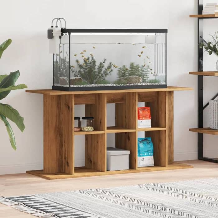 Comparer les prix de （8539459)Armoire aquariums Scandinave - styleSupport daquarium chêne artisanal 120x40x60 cm bois ingénierie