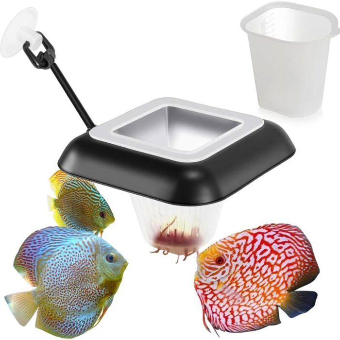 Meilleurs prix pour Anneau Flottant Aquarium 3 en 1 Distributeur Nourriture Poisson Accessoire Aquatique Guppy Cichlid.