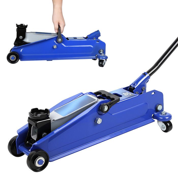 Cric Voiture Hydraulique 3 Tonnes - FIANAO - Usage Intensif, Roues ...