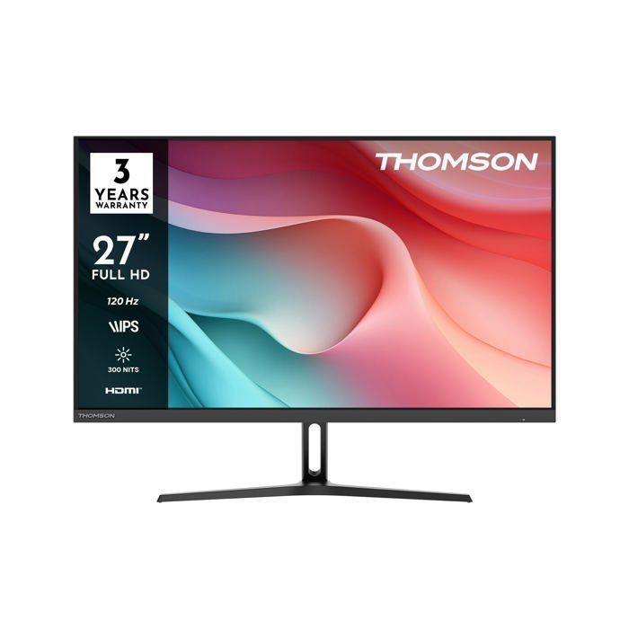 THOMSON 27 FHD Moniteur 120Hz IPS Panel HDR10 HDMI x1USB 1x Adaptive Sync Écran antireflet M27FB2Y15 - vue 1