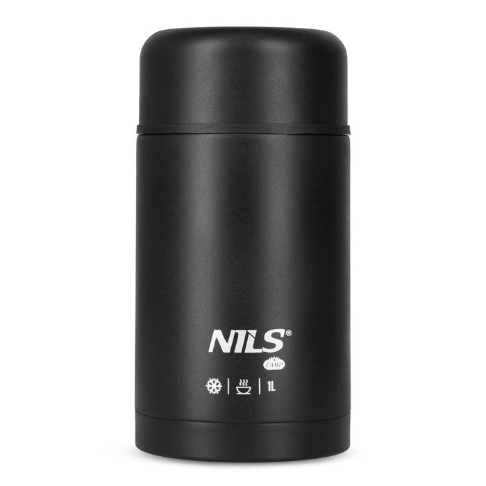 Thermos de repas - NILS CAMP - NC3802 - 1000 ml - Noir - Acier inoxydable - Sans BPA - Double paroi