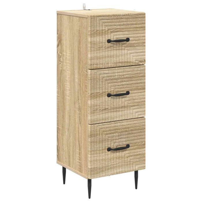 Caisson de bureau - desserte de bureau Vidaxl Armoire à tiroirs Chêne Sonoma 33 x 345 x 895 cm