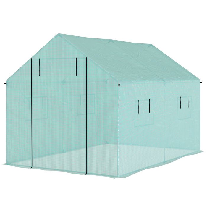 LIA Serre tunnel 6m² acier galvanisé vert