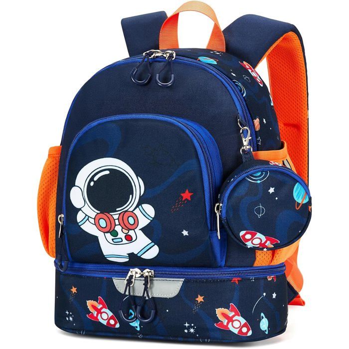 Sac À Dos Enfant Maternelle Garçon Avec Bretelles De PoitrineCartable Maternelle Réfléchissant Avec Porte‑MonnaieSac Enfant Mate