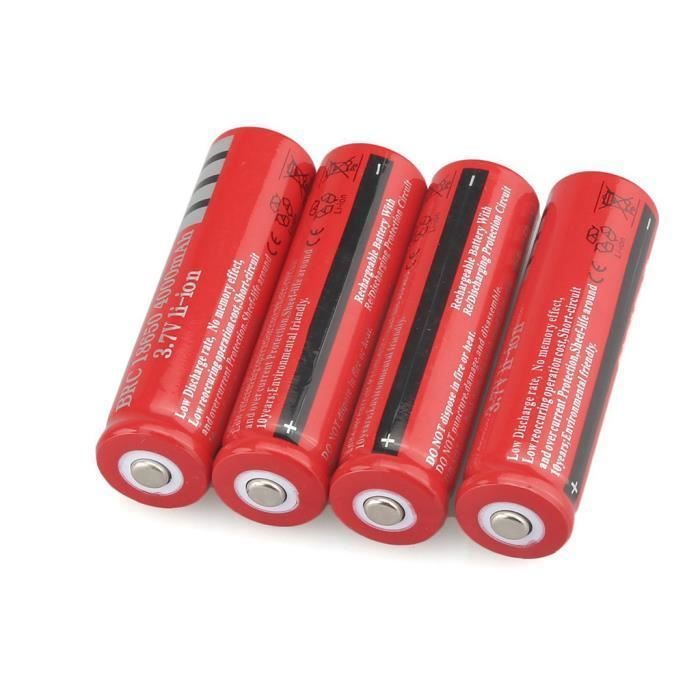 Lot de 4 piles rechargeables alimentation - Roame - batterie recharger appareil lampe torche outil électrique de charges aaa lot d