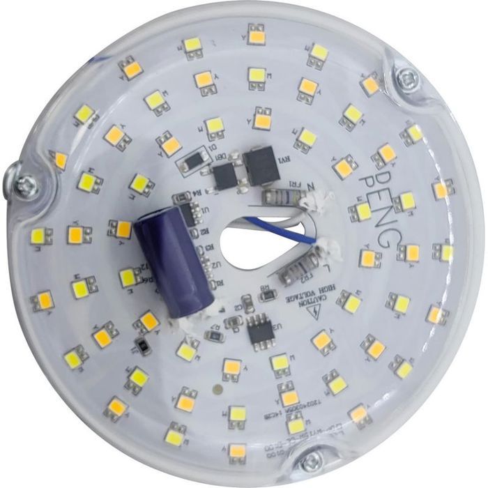 Panneau de Remplacement de Feu de Plafond LED 3CCT 3000K 4000K 6000K Kit de Modernisation du Ventilateur de Plafond LED 4 Pouces
