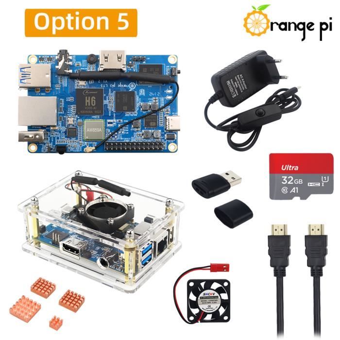 Option 5 Option 5 - Orange Pi 3 Lts H6 64bit 8 Go Emmc 2 Go De Ram Wifi Bt 5.0 ...