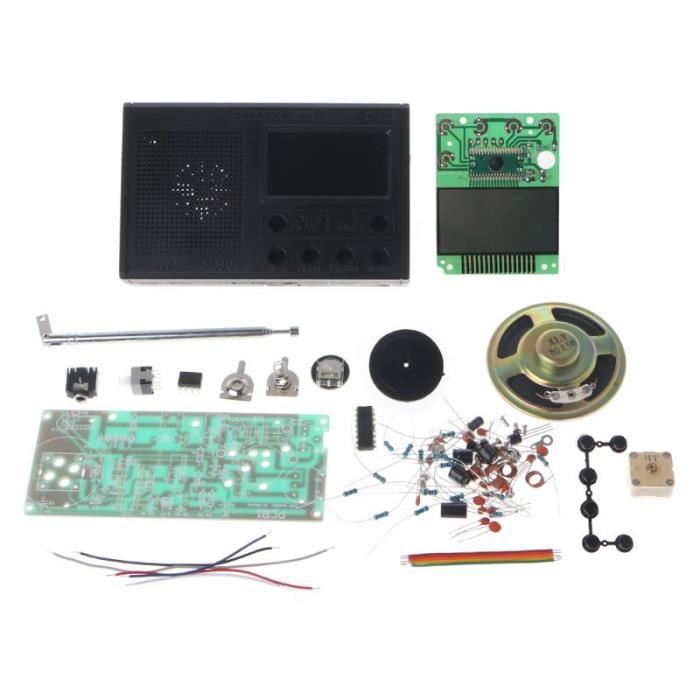 Kit Module Radio FM à Monter Soi-même - Récepteur FM Mini 3-5V - Parfait Pour Apprentissage électronique Et DIY