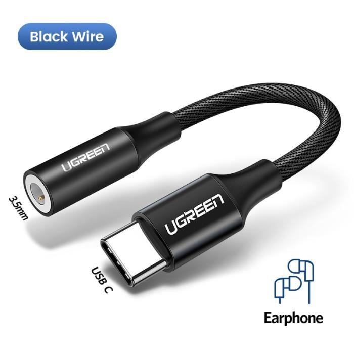 Prise USB C Prise Casque 3,5mm, Adaptateur D'écouteurs