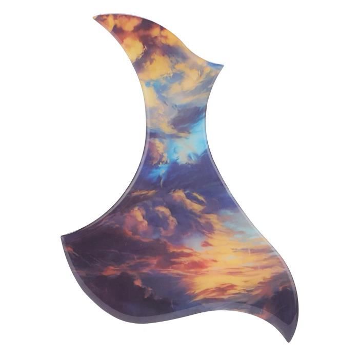 Pickguard En Bois Pour Guitare Acoustique Classique - Protection Anti-Rayures Forme Larme, Auto-Adhésif Et Élégant Décor Protection Guitare