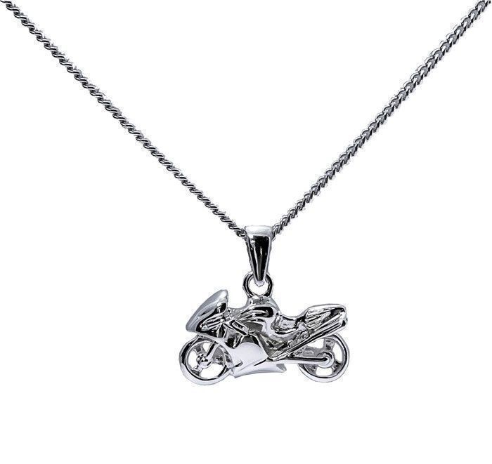 Pendentif Argent Patinee Moto 222894 main image 0