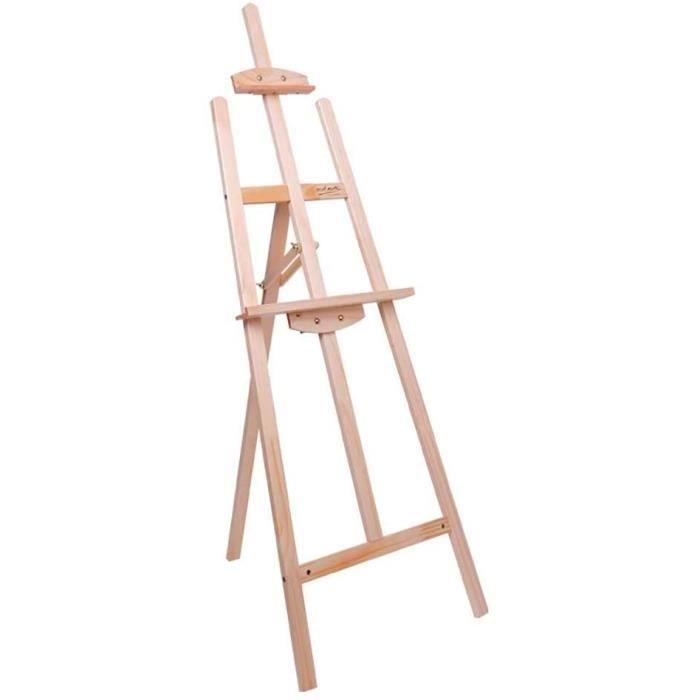 Chevalet De Bureau Bois Hêtre Massif A3 - Planche à Dessin Pliable Angle Réglable - Artiste, Débutant