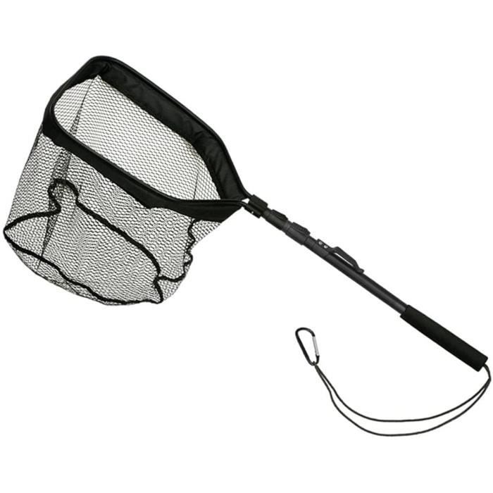 Filet de pêche Flottant Pliant Filet de débarquement de Poisson poignée télescopique Extensible Filet de pêche Flottant Pliant Filet de débarquement de Poisson poignée télescopique Extensible