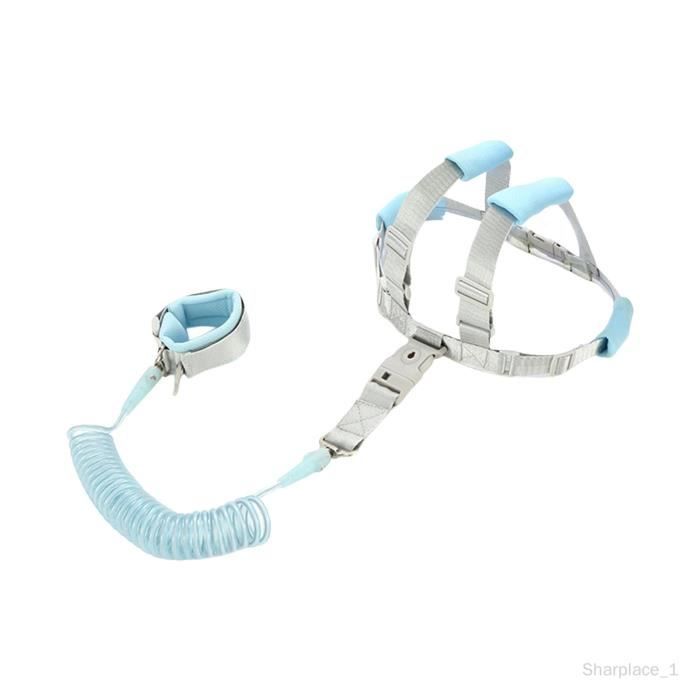 Harnais Anti-Perte Enfant - 2 Pack - Bleu Et Orange - 1.5m