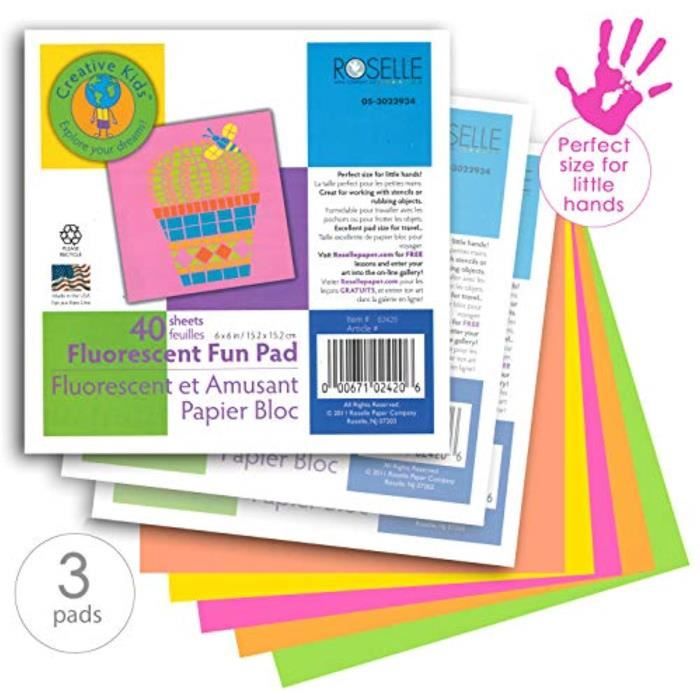 jeu de coloriage kygjn papier construction colore petit bloc pour couleurs assorties blocs couleur neon artisanat en cdiscount beaux arts et loisirs creatifs peppa pig