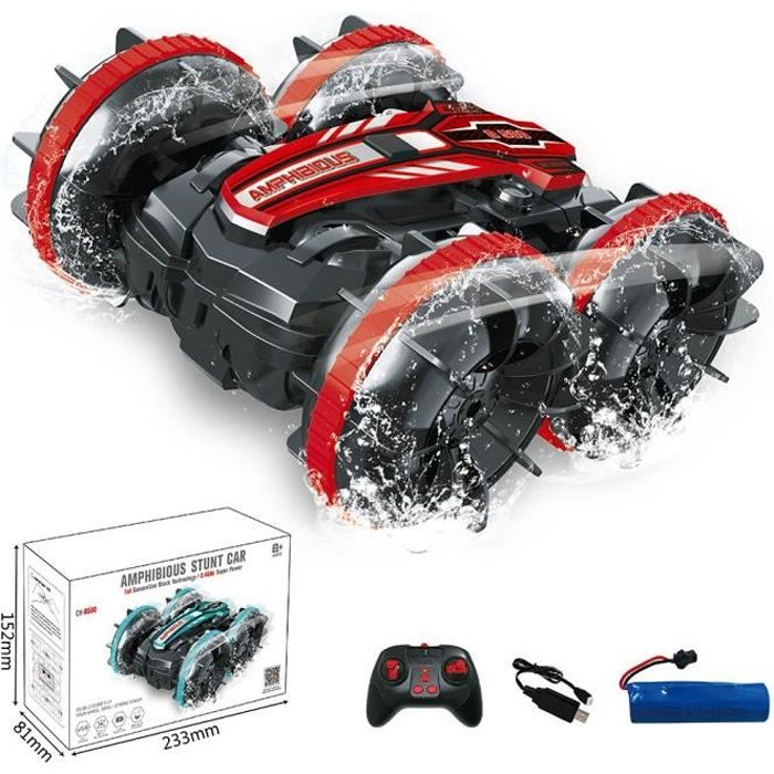 Jouet pour Garçon 6 7 8 9 10 ans,RC Voiture télécommandée Tout-Terrain 4WD  Stunt Car Rechargeable Voiture étanche - Cdiscount Jeux - Jouets