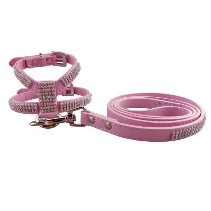 Laisse Pour Chien En Cuir Uni - 5 Couleurs (noir, Rouge, Marron, Rose, Bleu) - 3 Tailles S, M, L