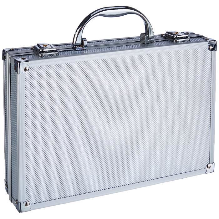 Mallette Universelle PeakTech 7255 - Aluminium 295x195x70mm - Rembourrage Mousse - Anti-Poussière