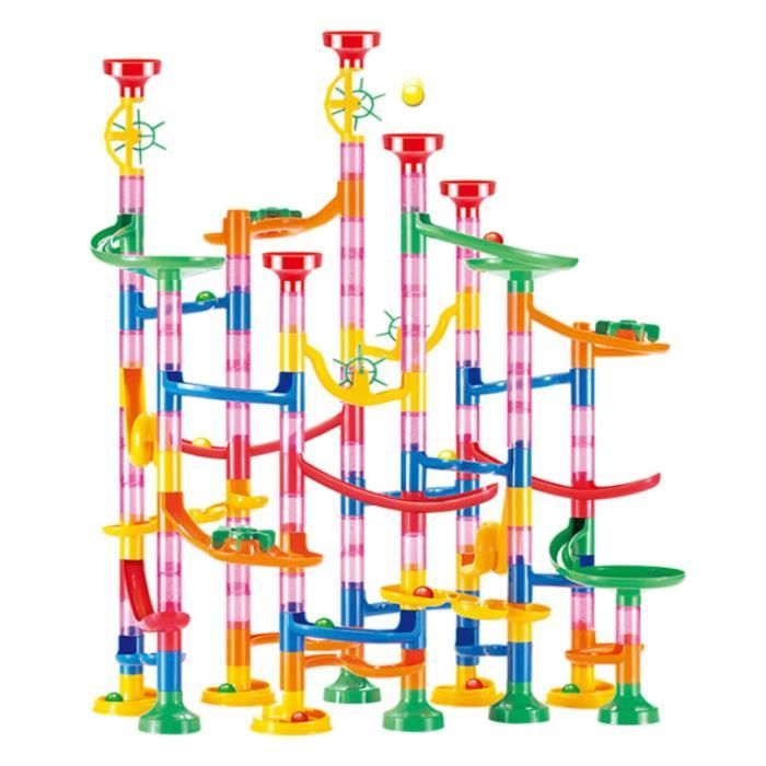 133 pcs Blocs Marble Run Building Blocks Trois Dimensions DIY Race Track Marble Toy Construction Building Blocks educatifs Cdiscount Jeux Jouets