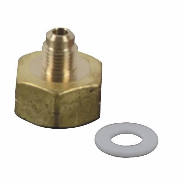 Adaptateur Pour Bouteille De Réfrigérant - Compatible R32, R1234yf - 21,8mm X 1/4 SAE X13mm - Filetage à Gauche