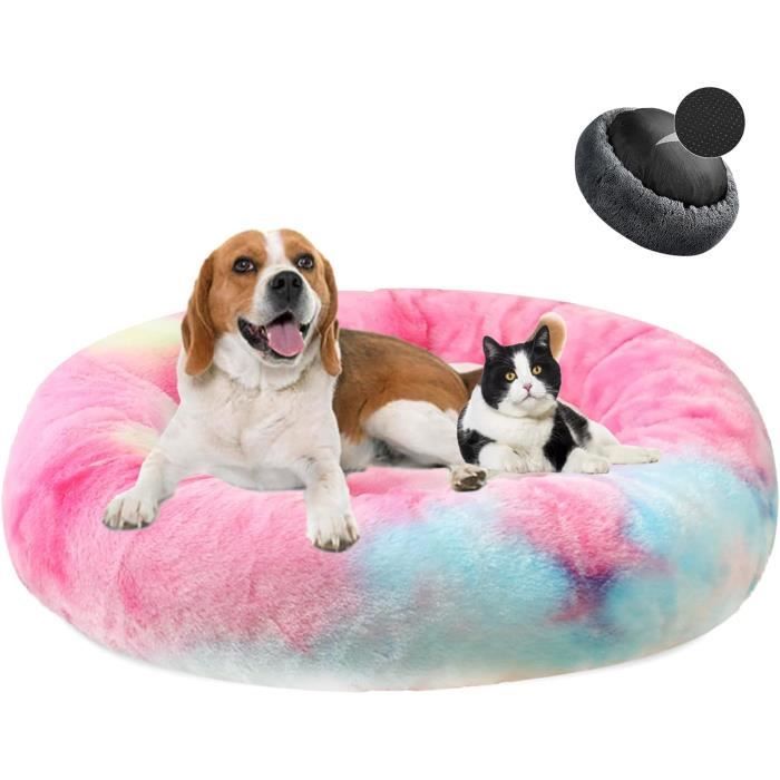 Panier Moelleux Pour Chien/Chat Mateju 45x35 Cm Blanc - Coussin Doudou Lavable, Fond Antidérapant