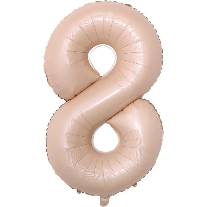 Ballon Anniversaire 10 Ans Rose - 101 CM Ballon Chiffre + Happy Birthday  Garla 313036491415