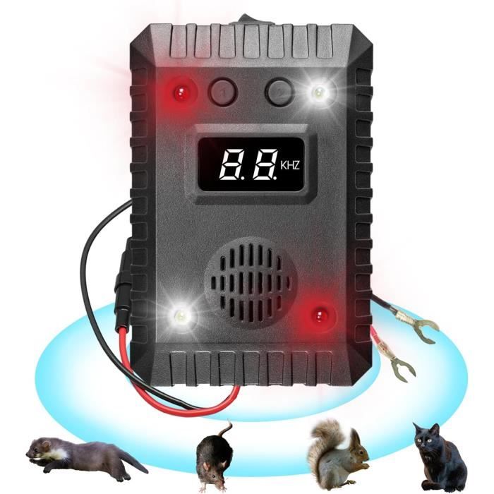 Répulsif Ultrasonique Voiture – Anti Souris, Rats, Martres – Protection Moteur Efficace