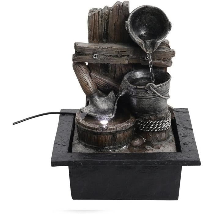 Cabilock Fontaine De Jardin Cracheur Cruche Céramique – Fontaine D’Étang & Aquarium, Cascade Eau Décorative Extérieure