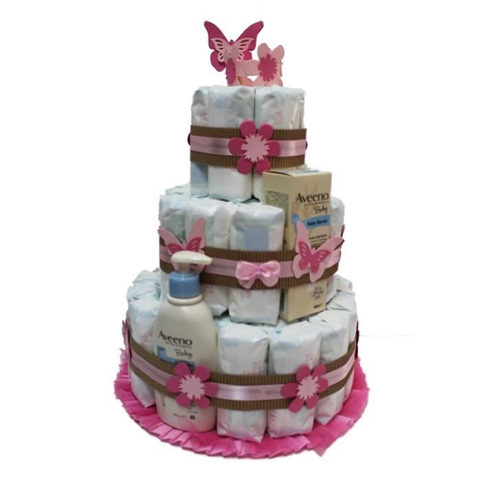 Gateau De Couches Api Fiori Rose Babyone Shop Cdiscount Puericulture Eveil Bebe