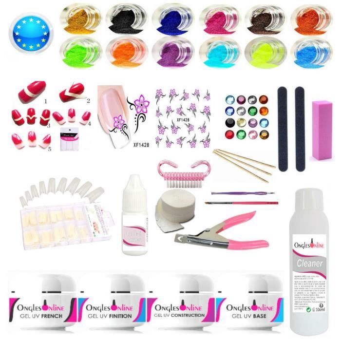 Kit Manucure Nail Art Complet Gel Sans Lampe Uv Achat