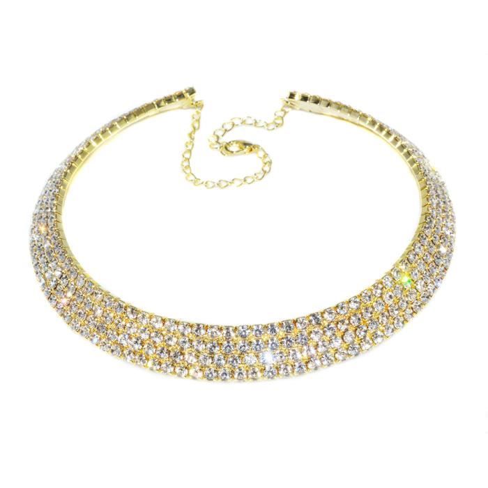 Collier Sautoir Perles Multicolores Doré & Bleu – Neuf Sans Emballage, Idée Cadeau Soirée