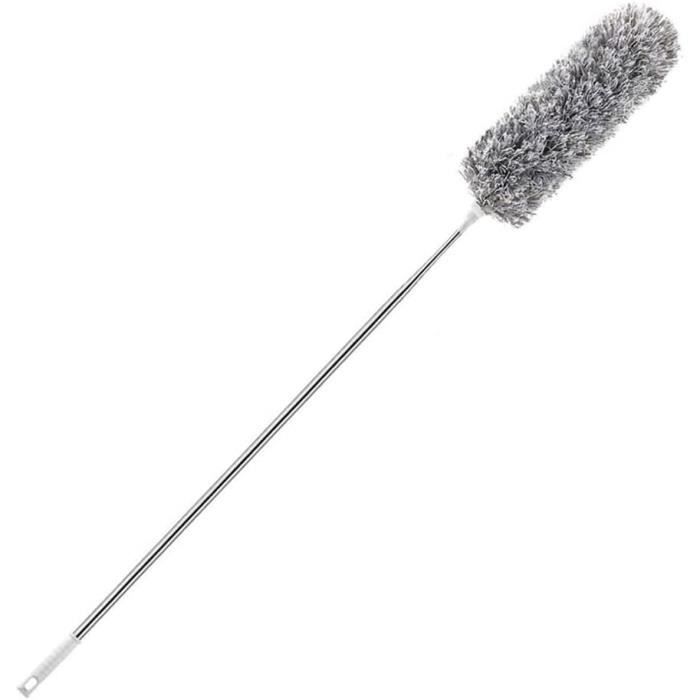 Kit De Nettoyage Haute Portée 6 M - Perche Télescopique Avec Plumeau, Raclette Et Brosse, Pour Fenêtres, Toiles D'araignée