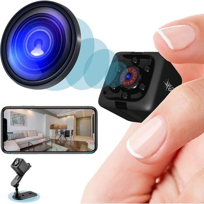 Mini Camera Espion sans Fil HD 1080P Spy Caméra de Surveillance WiFi avec  Vision Nocturne et Detecteur, Caméra Video Surveilla[9] - Cdiscount  Appareil Photo