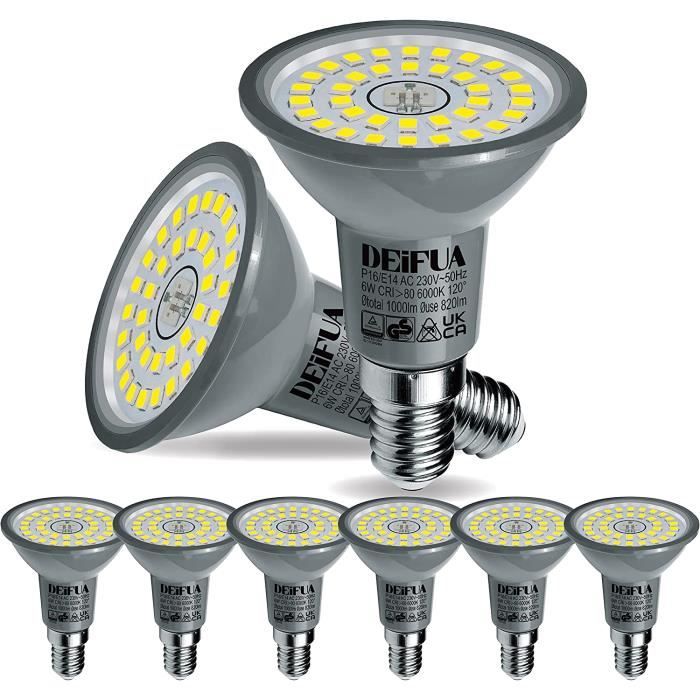 Ampoule LED E14 Blanc Froid 1000 Lumens 6W équivalent 100W Halogène