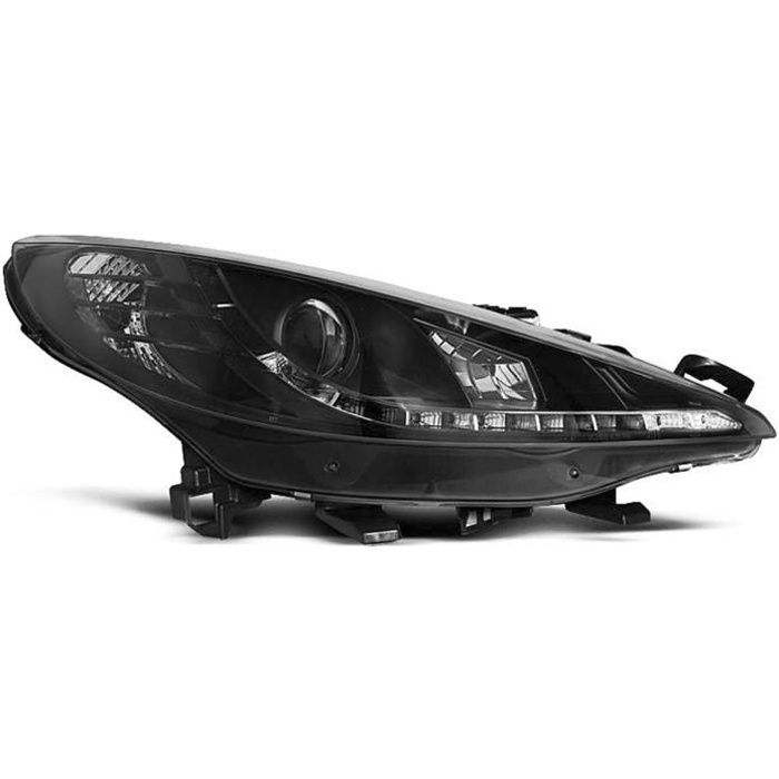 Paire de feux phares Peugeot 207 06-12 Daylight led noir