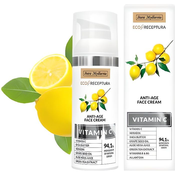 Soin Hydratant Visage Vitamine C, Beurre De Karité Et Huile De Macadamia - 30 Ml, Neuf