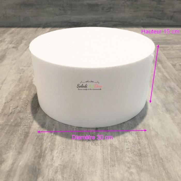 Grand Disque Polystyrène Pro Haute Densité 60cm Diamètre X 15cm Épaisseur - 28 Kg/m³