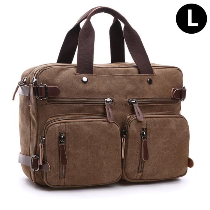 STILORD 'Edward' Sacoche D'Affaires Cuir Homme Vintage - Sac Ordinateur 15.6" Avec Serrure - Grand Sac Bureau Documents
