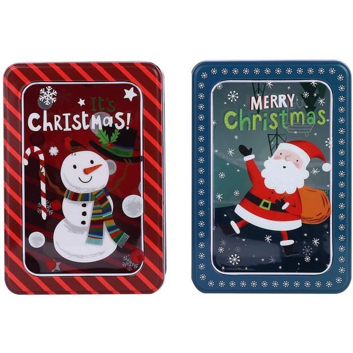 8 Boîtes à Biscuits En Métal Noël - Stockage Alimentaire Ou Déco Festive