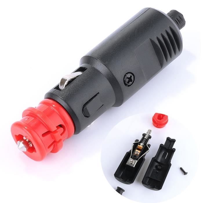 Câble Connecteur Allume-Cigare 12V 3 Broches - 165 Cm, Compatible VW, Audi, Skoda, Seat - ECSiNG