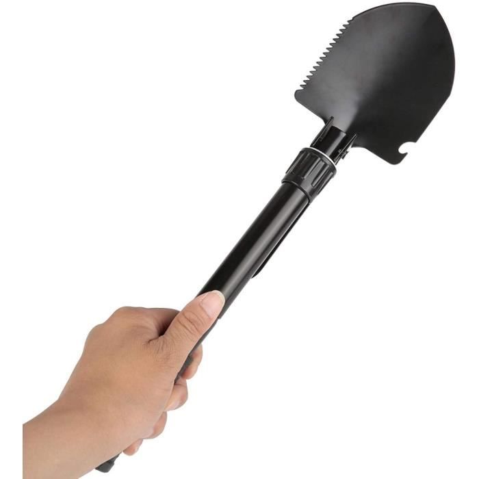 Pelle dentelée de jardin en titane pour extérieur, truelle de