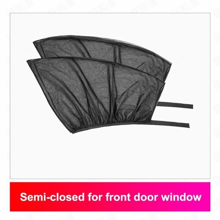 Pare-soleil Pour Vitres Latérales Et Arrière De Voiture - Lot De 2 Stores Enrouleurs Rétractables - Fixation Ventouses - Universel