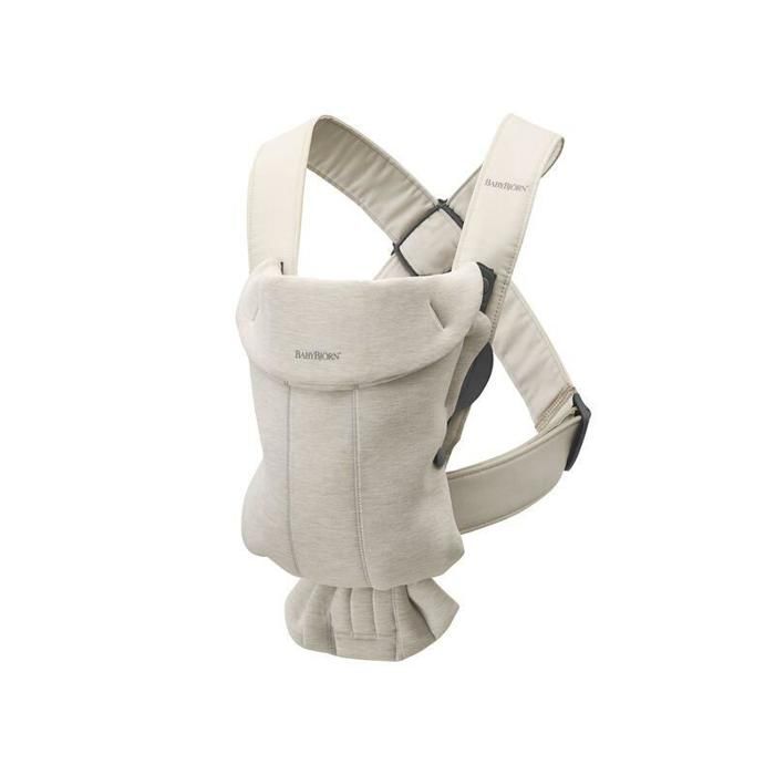 Porte-bébé Mini Jersey 3D Beige - BABYBJORN - Ergonomique - 0 mois - Naissance - 12 mois