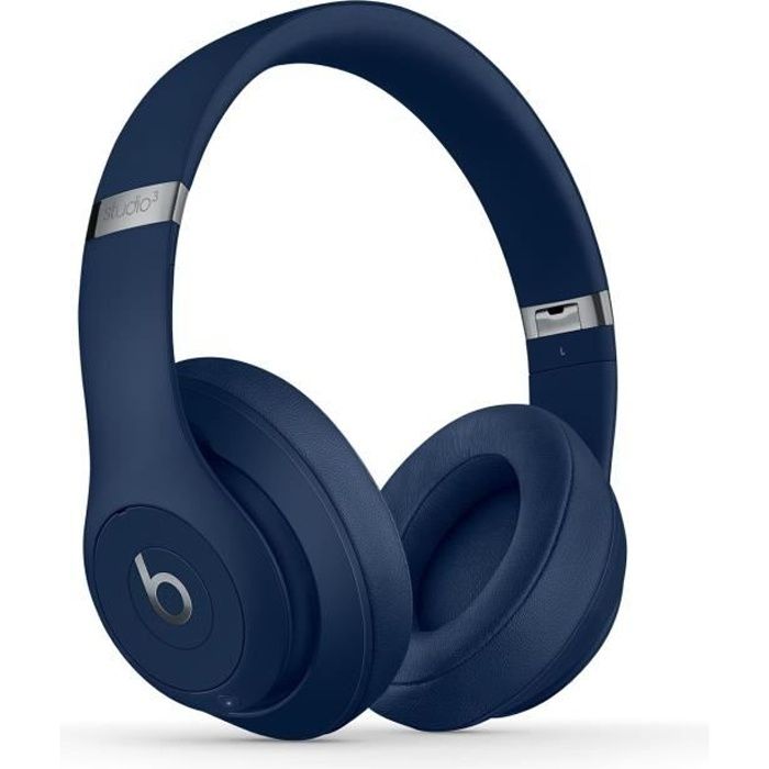 Beats Studio3 Wireless Over‑Ear Headphones - Blue - Cdiscount TV